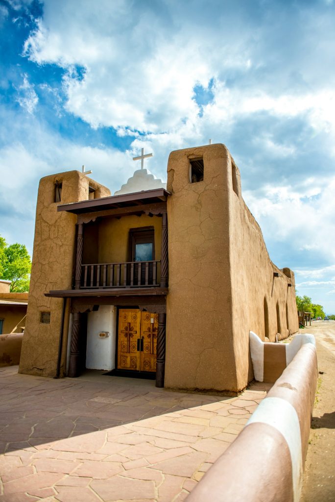 Historic adobe church in New Mexico