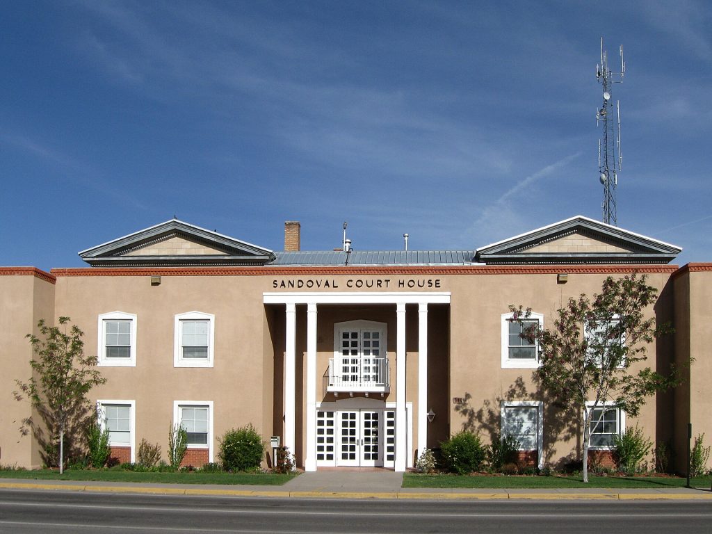 Sandoval County Courthouse in Bernalillo, serving Rio Rancho